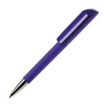 Ручка шариковая FLOW, покрытие soft touch, черный, пластик - купить оптом