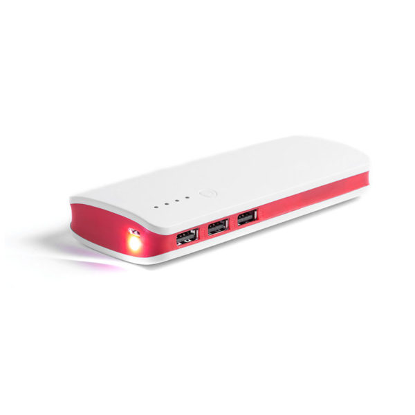 Аккумулятор KAPRIN 10000 mAh DUO-POWER, 10000 mAh, красный - купить оптом