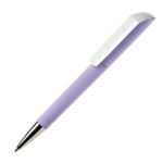 Ручка шариковая FLOW, покрытие soft touch, сиреневый, пластик - купить оптом