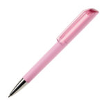 Ручка шариковая FLOW, покрытие soft touch, светло-серый, пластик - купить оптом
