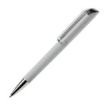 Ручка шариковая FLOW, покрытие soft touch, темно-серый, пластик - купить оптом