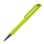 Ручка шариковая FLOW, покрытие soft touch, бирюзовый, пластик - купить оптом