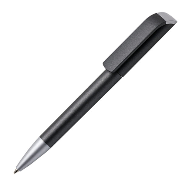 Ручка шариковая TAG SAT, черный, пластик - купить оптом