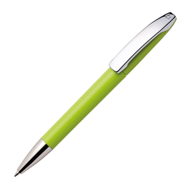 Ручка шариковая VIEW, зеленое яблоко, пластик, металл - купить оптом