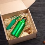 Набор подарочный ENERGYHINT: зарядное устройство, бутылка, коробка, стружка, зеленый, фото 2