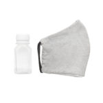 Комплект СИЗ #2 (маска серая, антисептик, перчатки белые), упаковано в жестяную банку, фото 3