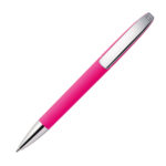 Ручка шариковая VIEW, покрытие soft touch, оранжевый, пластик, металл - купить оптом