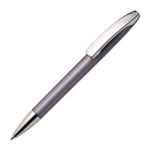 Ручка шариковая VIEW, прозрачный белый, пластик, металл - купить оптом