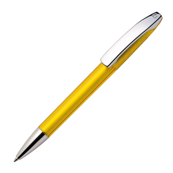 Ручка шариковая VIEW, желтый, пластик, металл - купить оптом
