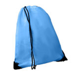 Рюкзак "Promo", голубой, 33х38,5х1см, полиэстер, шелкография