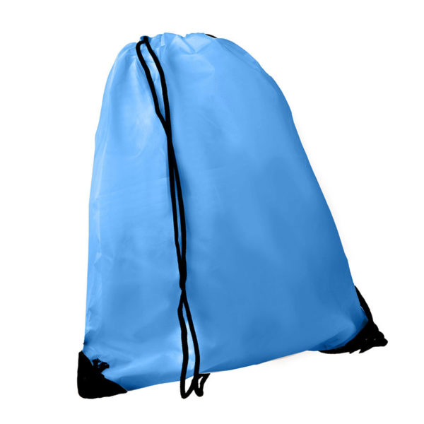 Рюкзак "Promo", голубой, 33х38,5х1см, полиэстер, шелкография - купить оптом