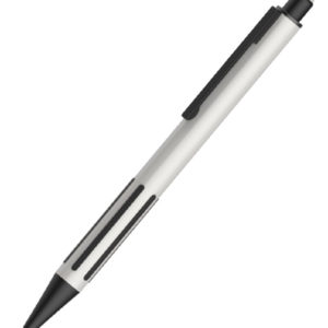 IMPRESS TOUCH, ручка шариковая со стилусом, белый/черный, алюминий, пластик, прорезиненный грип - купить оптом