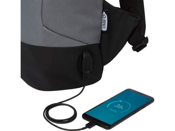 Противокражный рюкзак «Cover» для ноутбука 15’’ из переработанного пластика RPET - купить оптом