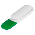 USB flash-карта "Alma" (8Гб),белый с зеленым, 6х2х1,5см,пластик, фото 1