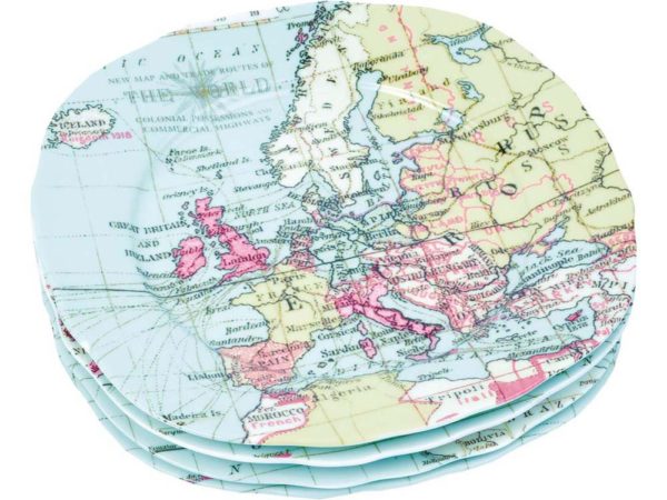 Набор тарелок «Карта мира» - купить оптом