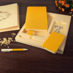 Набор подарочный PROVENCE, Универсальный аккумулятор(5000мАh), блокнот и ручка, желтый, шт, фото 1
