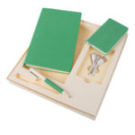 Набор подарочный PROVENCE, Универсальный аккумулятор(5000мАh), блокнот и ручка, зеленый, шт, фото 3