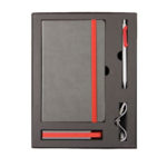 Набор  FANCY:Универсальный аккумулятор(2200мАh), блокнот и ручка в подарочной коробке,красны, шт