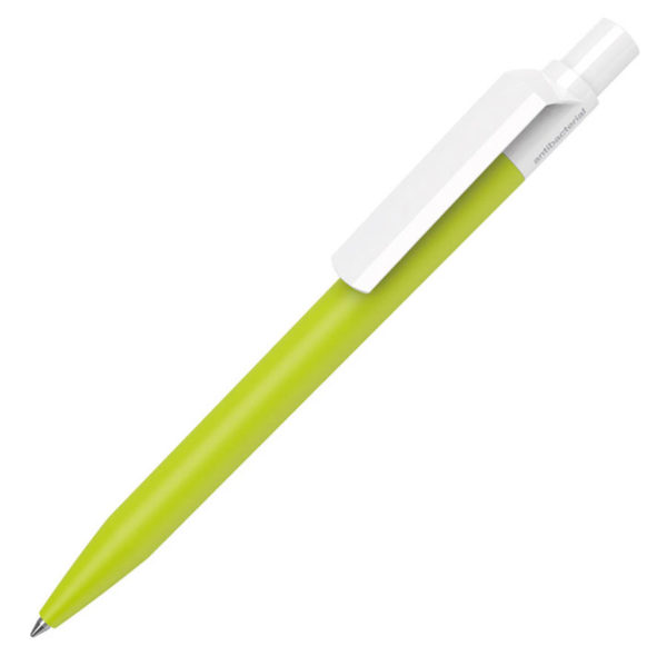 Ручка шариковая DOT ANTIBACTERIAL, антибактериальное покрытие, зеленое яблоко, пластик - купить оптом
