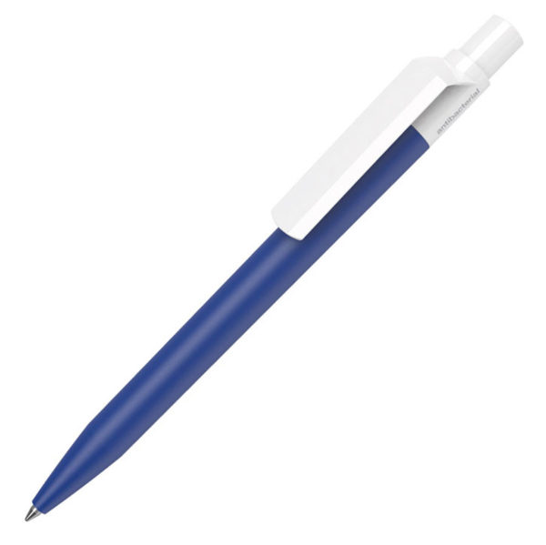 Ручка шариковая DOT ANTIBACTERIAL, антибактериальное покрытие, синий, пластик - купить оптом