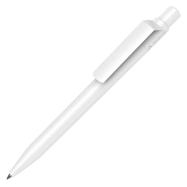 Ручка шариковая DOT RECYCLED, белый, переработанный пластик - купить оптом