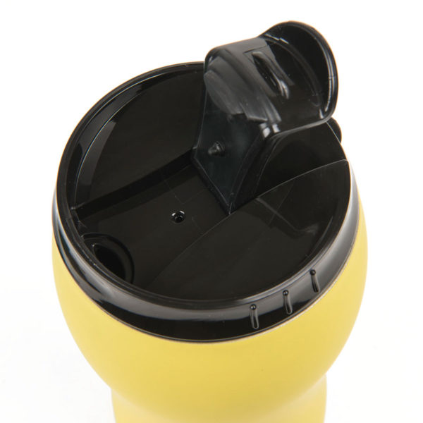 Термокружка вакуумная  "Velvet",  380 мл,  ,желтый , металл/пластик - купить оптом