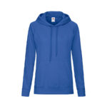 Толстовка без начеса "Ladies Lightweight Hooded Sweat", белый, XS, 80% х/б 20% полиэстер, 240 г/м2 - купить оптом