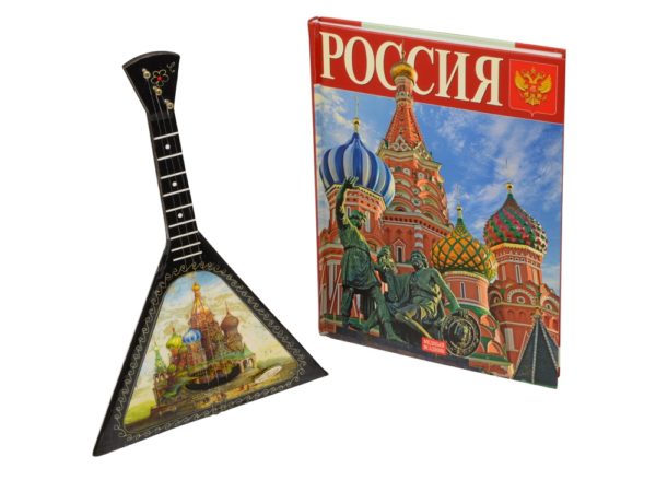 Подарочный набор «Музыкальная Россия»: балалайка, книга «Россия» - купить оптом