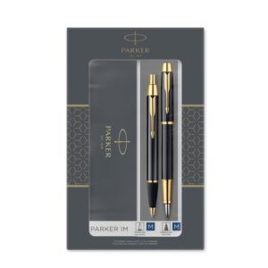 Набор Parker «IM Core Black GT»: ручка шариковая, ручка перьевая - купить оптом