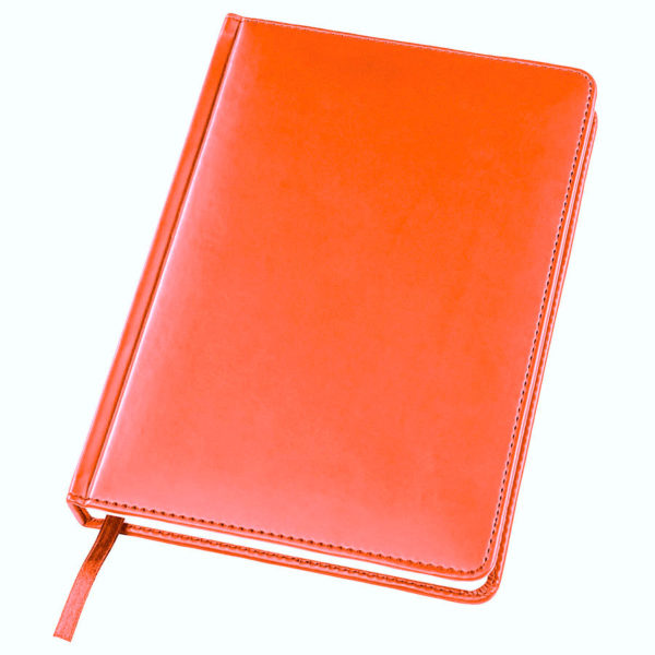 Ежедневник датированный Bliss, А5,  оранжевый, белый блок, без обреза - купить оптом