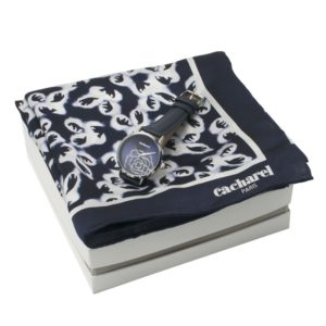Подарочный набор: часы наручные женские, шелковый платок - купить оптом