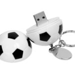 USB 2.0- флешка на 16 Гб в виде футбольного мяча, фото 1