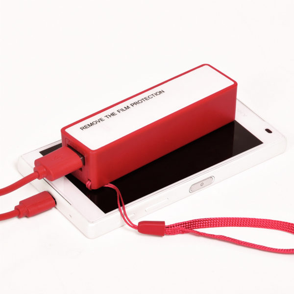 Универсальный аккумулятор "Keox" (2000mAh), красный, 9,7х2,6х2,3 см,пластик, шт - купить оптом