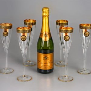 Набор бокалов для шампанского «Сила льва» - купить оптом