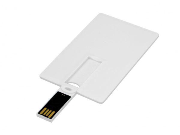 USB 2.0- флешка на 16 Гб в виде пластиковой карты с откидным механизмом - купить оптом