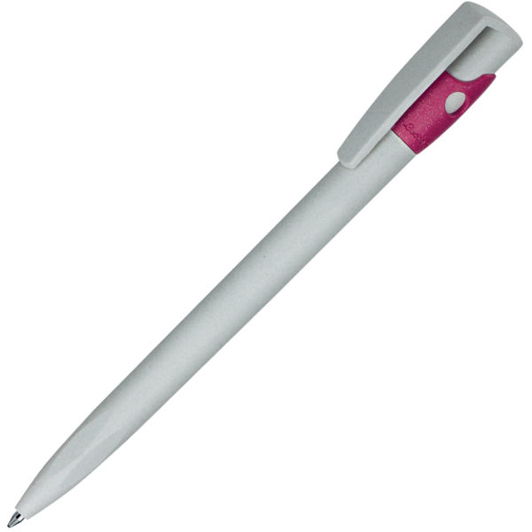 KIKI ECOLINE, ручка шариковая, серый/розовый, экопластик - купить оптом
