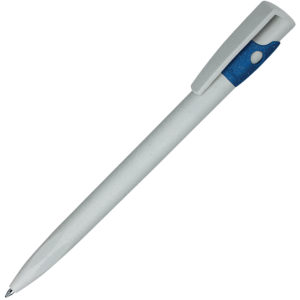 KIKI ECOLINE, ручка шариковая, серый/синий, экопластик - купить оптом