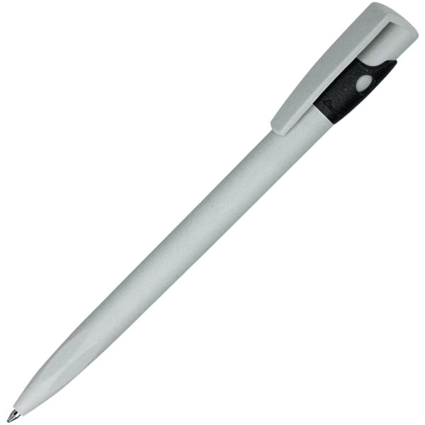 KIKI ECOLINE, ручка шариковая, серый/черный, экопластик - купить оптом