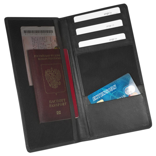 Бумажник путешественника   "Рим",  23х13 см,  кожа, подарочная упаковка - купить оптом