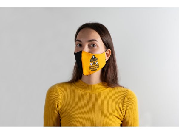 Гигиеническая маска для лица многоразовая с люверсом, для сублимации в крое - купить оптом