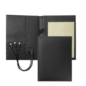 Папка А5 + портативное зарядное устройство Storyline Black - купить оптом