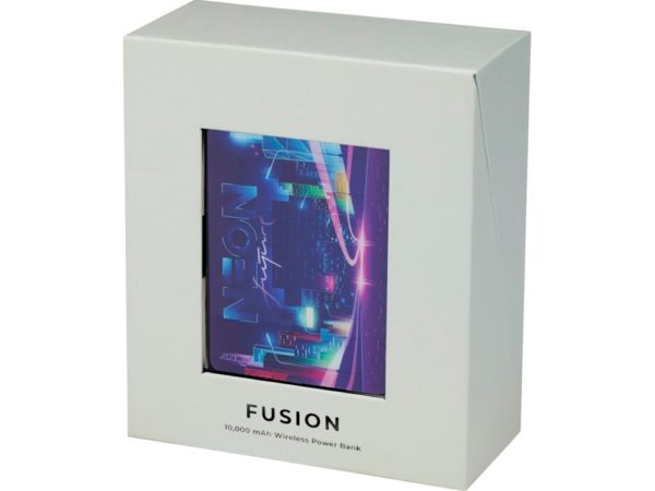 Беспроводной внешний аккумулятор «Fusion», 10000 mAh - купить оптом
