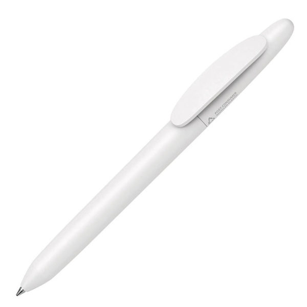 Ручка шариковая ICON PURE RE, белый, переработанный пластик - купить оптом