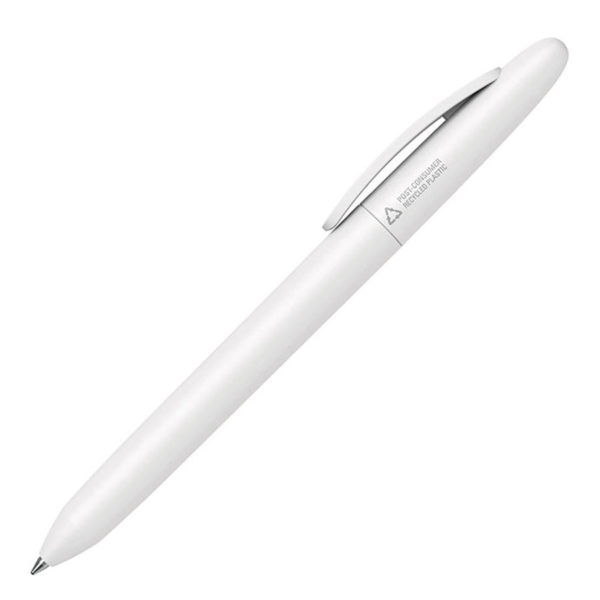 Ручка шариковая ICON PURE RE, белый, переработанный пластик - купить оптом