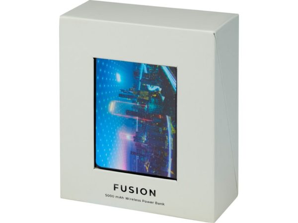 Беспроводной внешний аккумулятор «Fusion», 5000 mAh - купить оптом