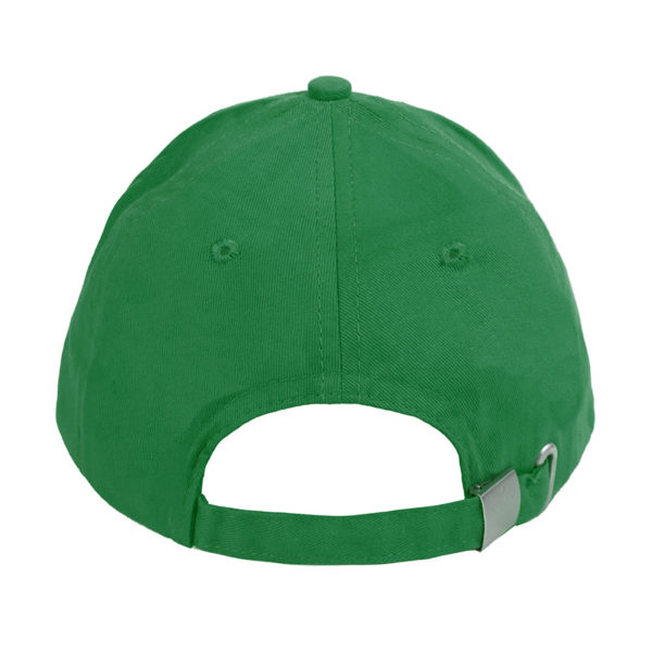 Бейсболка "Optima S", 5 клиньев, металлическая застежка, ярко-зелён, 100% хлопок, плотность 175 г/м2 - купить оптом