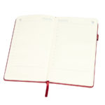 Ежедневник недатированный Linnie, А5, красный, кремовый блок, фото 1