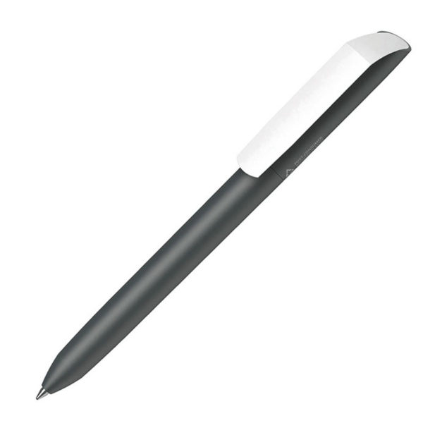 Ручка шариковая FLOW PURE RE, черный, переработанный пластик - купить оптом