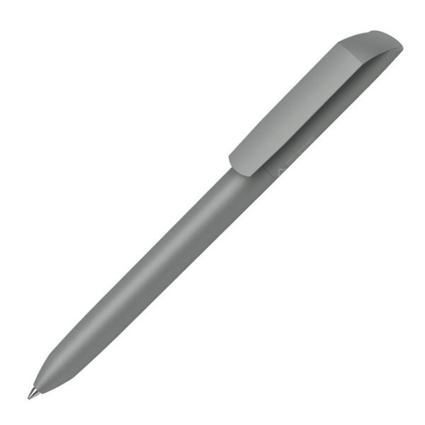 Ручка шариковая FLOW PURE RE, серый, переработанный пластик - купить оптом