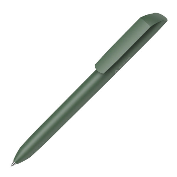 Ручка шариковая FLOW PURE RE, темно-зеленый, переработанный пластик - купить оптом